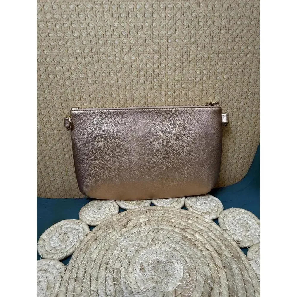 Rosemunde Andora Small Clutch in Rose Gold/Copper Gold